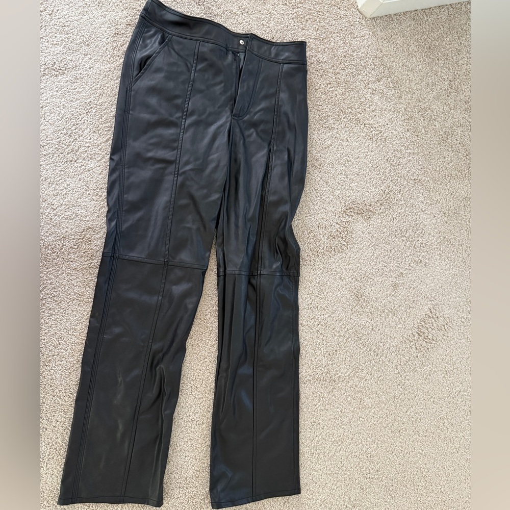 ASOS Design Black Leather Pants